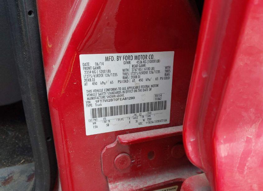 Photo 9 of 2015 Ford F-250 LARIAT (VIN 1FT7W2BT0FEA81299)