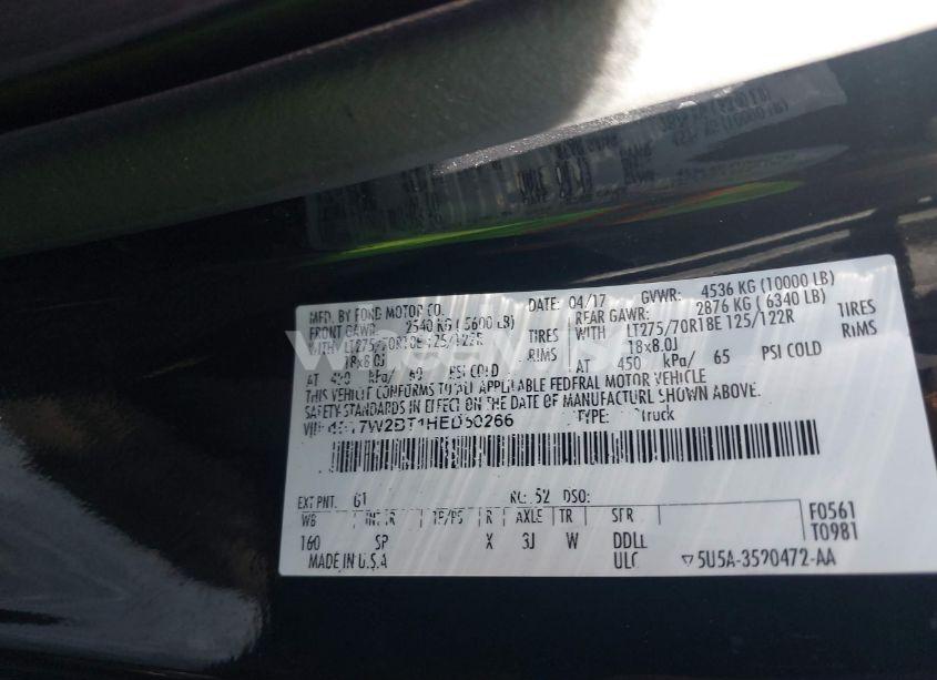 Photo 9 of 2017 Ford F-250 KING RANCH (VIN 1FT7W2BT1HED50266)