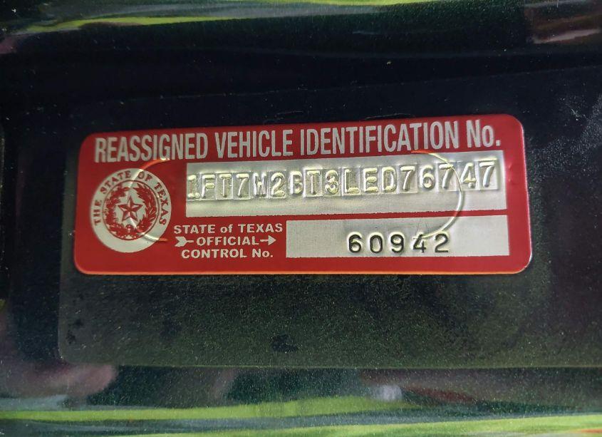 Photo 9 of 2020 Ford F-250 LARIAT (VIN 1FT7W2BT3LED76747)