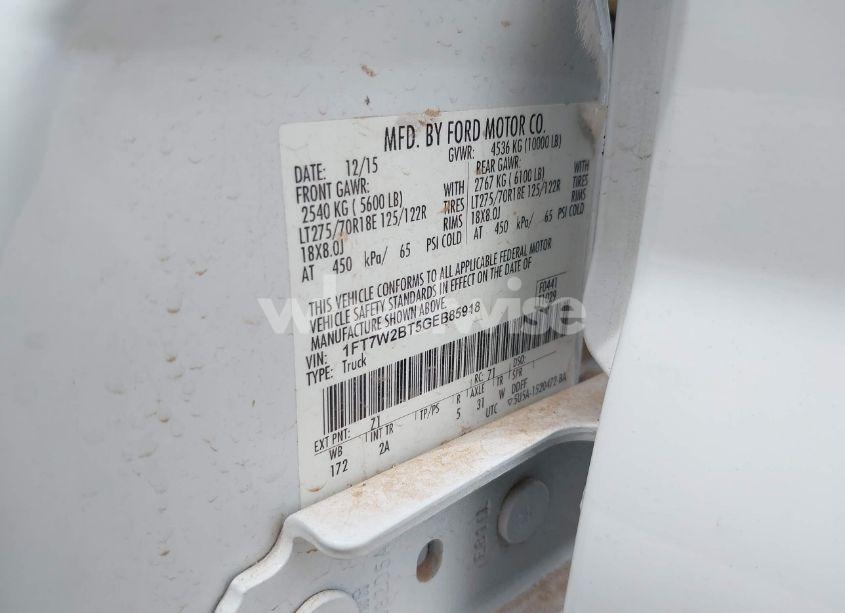 Photo 9 of 2016 Ford F-250 XLT (VIN 1FT7W2BT5GEB85918)