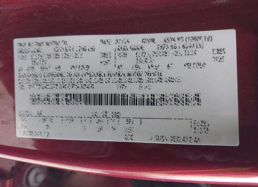 Photo 9 of 2019 Ford F-250 XLT (VIN 1FT7W2BT9KEF93346)