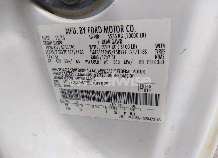 Photo 9 of 2014 Ford F-250 XL (VIN 1FT7X2A67EEA97829)