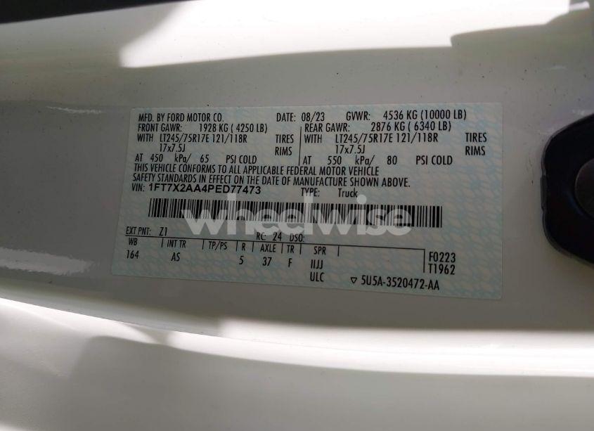 Photo 9 of 2023 Ford F-250 XL (VIN 1FT7X2AA4PED77473)
