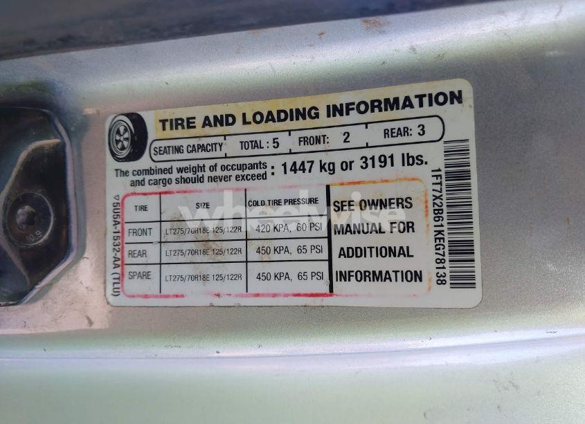 Photo 9 of 2019 Ford F-250 XLT (VIN 1FT7X2B61KEG78138)