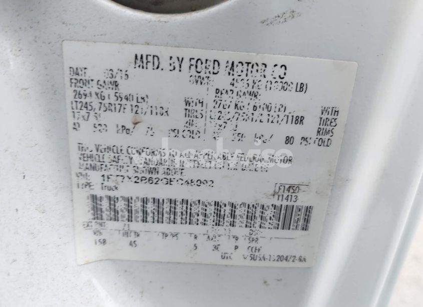 Photo 9 of 2016 Ford F-250 XL (VIN 1FT7X2B62GEC48092)