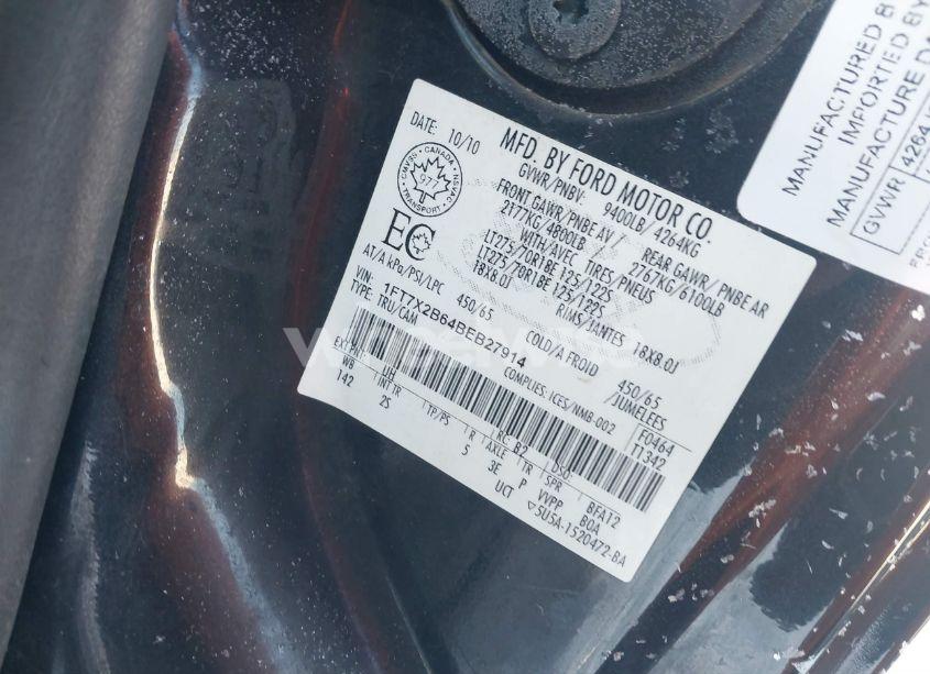 Photo 9 of 2011 Ford F-250 XLT (VIN 1FT7X2B64BEB27914)