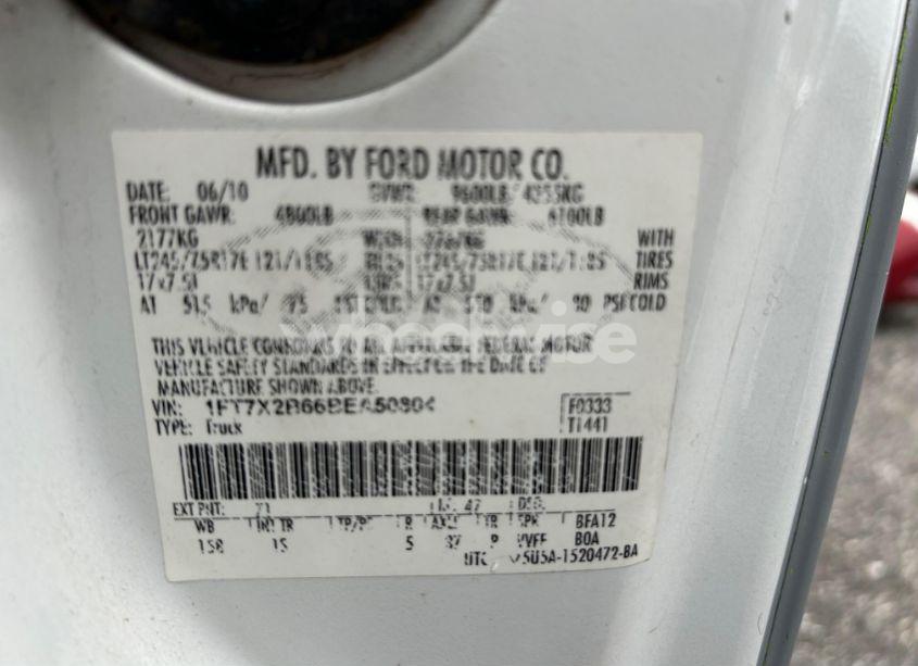 Photo 9 of 2011 Ford F-250 XL (VIN 1FT7X2B66BEA50804)