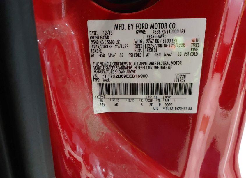Photo 9 of 2014 Ford F-250 LARIAT (VIN 1FT7X2B69EEB16900)