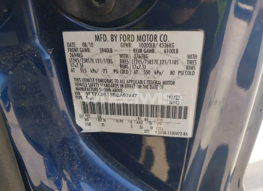 Photo 9 of 2011 Ford F-250 XLT (VIN 1FT7X2BT5BEA97747)