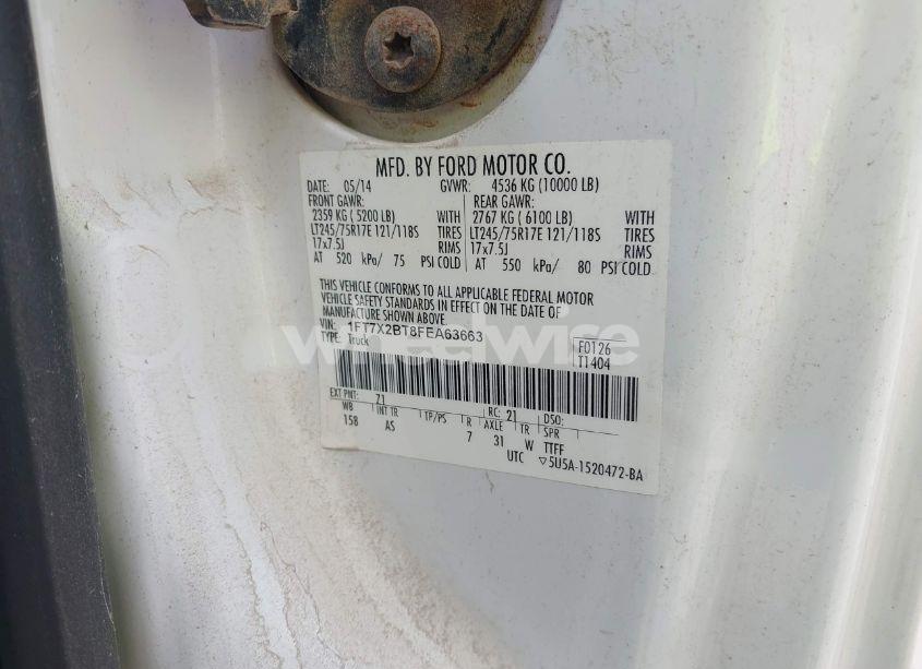 Photo 9 of 2015 Ford F-250 XL (VIN 1FT7X2BT8FEA63663)