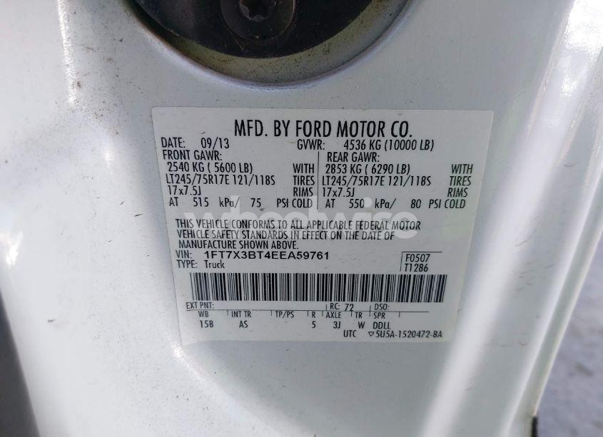 Photo 9 of 2014 Ford F-350 XL (VIN 1FT7X3BT4EEA59761)