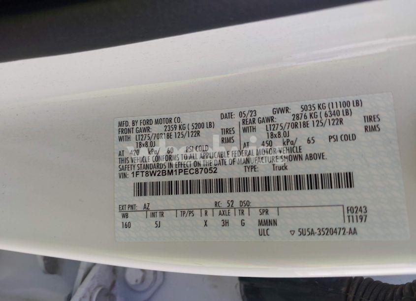Photo 8 of 2023 Ford F-250 LARIAT (VIN 1FT8W2BM1PEC87052)