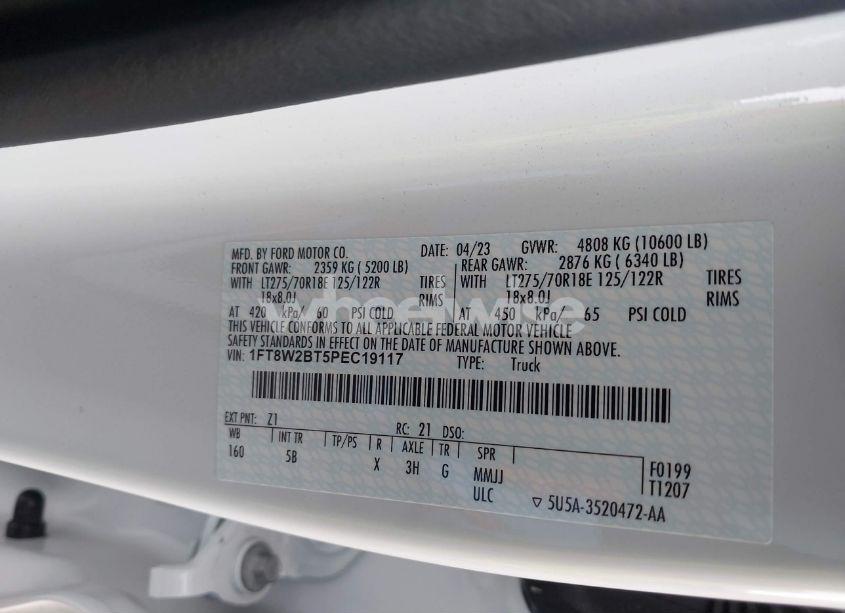Photo 8 of 2023 Ford F-250 LARIAT (VIN 1FT8W2BT5PEC19117)