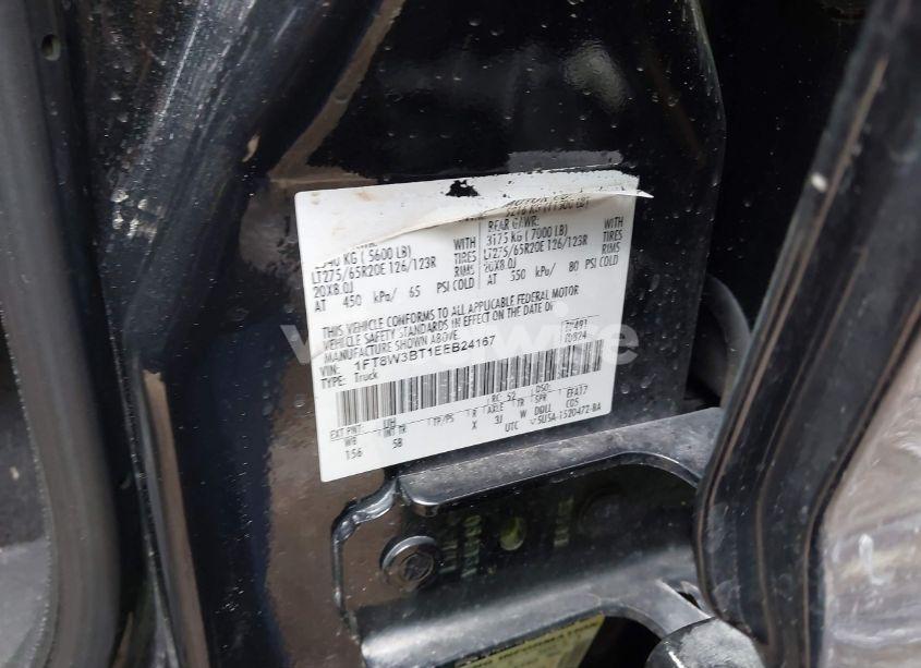 Photo 9 of 2014 Ford F-350 LARIAT (VIN 1FT8W3BT1EEB24167)