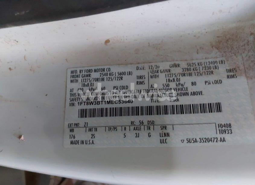 Photo 8 of 2021 Ford F-350 XLT (VIN 1FT8W3BT1MEC53640)