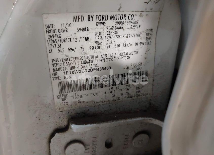 Photo 8 of 2011 Ford F-350 XLT (VIN 1FT8W3BT2BEB56489)