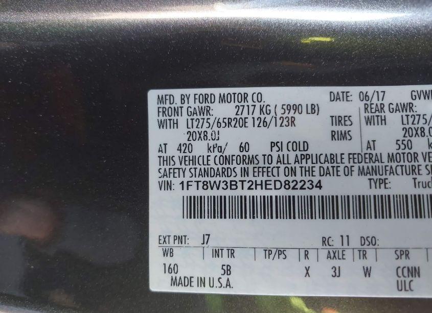 Photo 8 of 2017 Ford F-350 LARIAT (VIN 1FT8W3BT2HED82234)