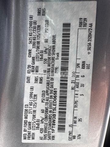 Photo 4 of 2020 FORD F350 SUPER DUTY (VIN 1FT8W3BT5LED06581)