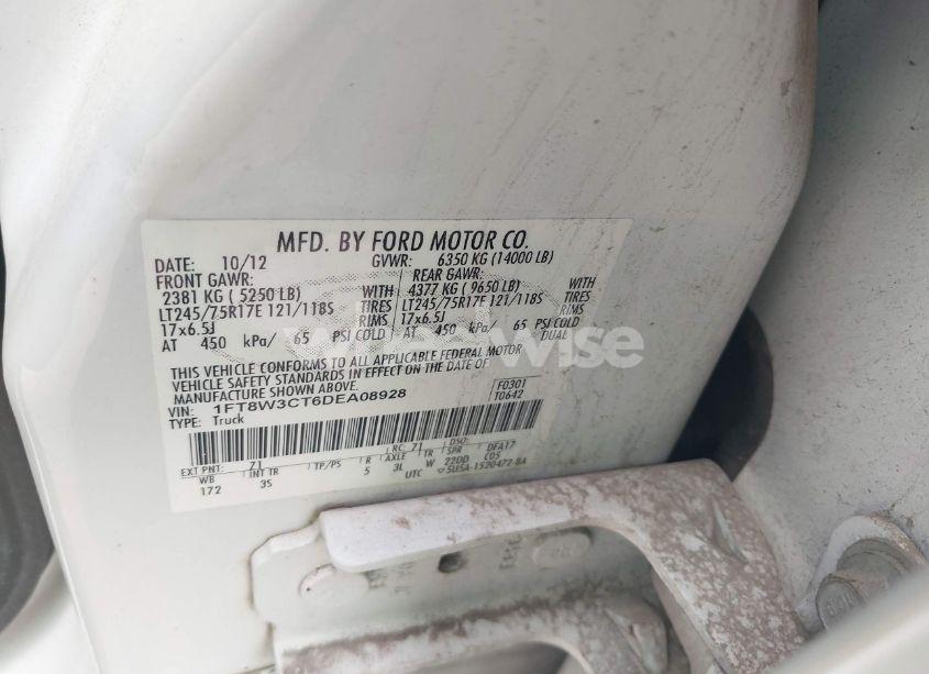 Photo 8 of 2013 Ford F-350 XLT (VIN 1FT8W3CT6DEA08928)