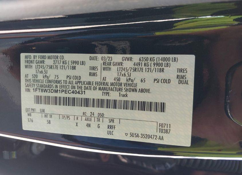 Photo 8 of 2023 Ford F-350 LARIAT (VIN 1FT8W3DM1PEC40431)