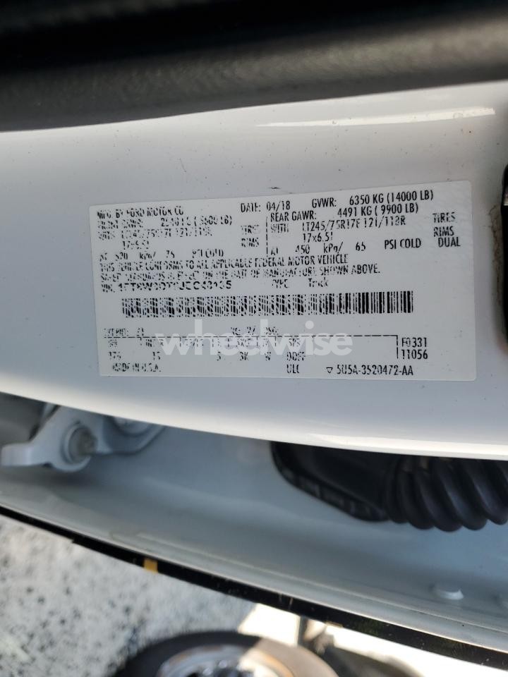 Photo 13 of 2018 FORD F350 SUPER DUTY (VIN 1FT8W3DT6JEC48135)