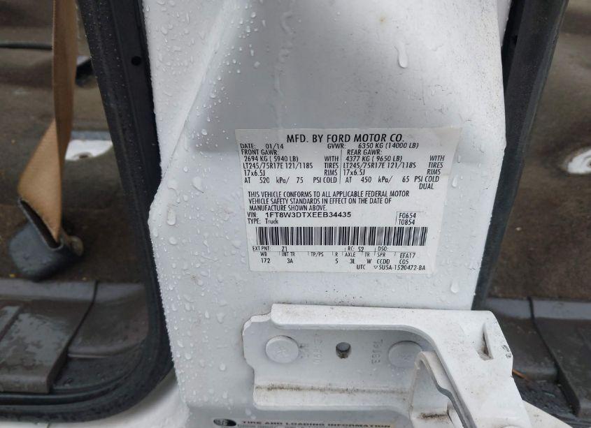 Photo 8 of 2014 Ford F-350 XLT (VIN 1FT8W3DTXEEB34435)