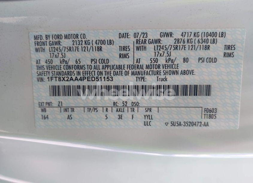 Photo 8 of 2023 Ford F-250 XL (VIN 1FT8X2AA4PED51153)