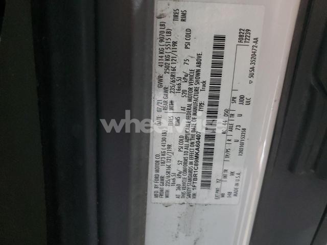 Photo 11 of 2021 FORD TRANSIT T-250 (VIN 1FTBR1C89MKA60407)