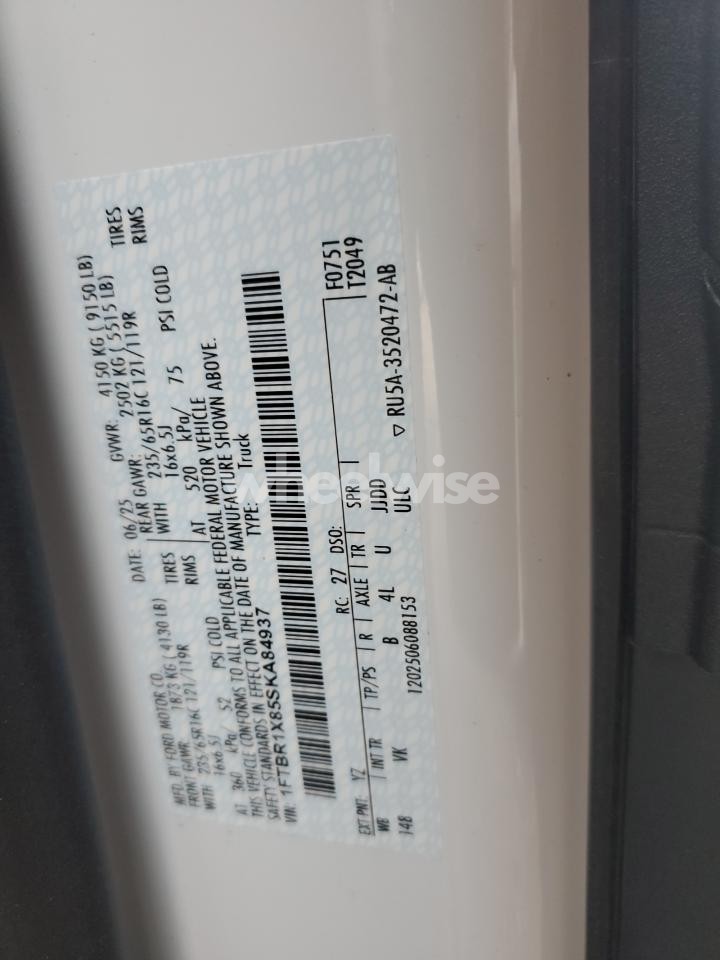 Photo 13 of 2025 FORD TRANSIT 250 DELIVERY VAN (VIN 1FTBR1X85SKA84937)