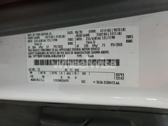 Photo 11 of 2020 FORD TRANSIT T-250 (VIN 1FTBR1X89LKB23613)