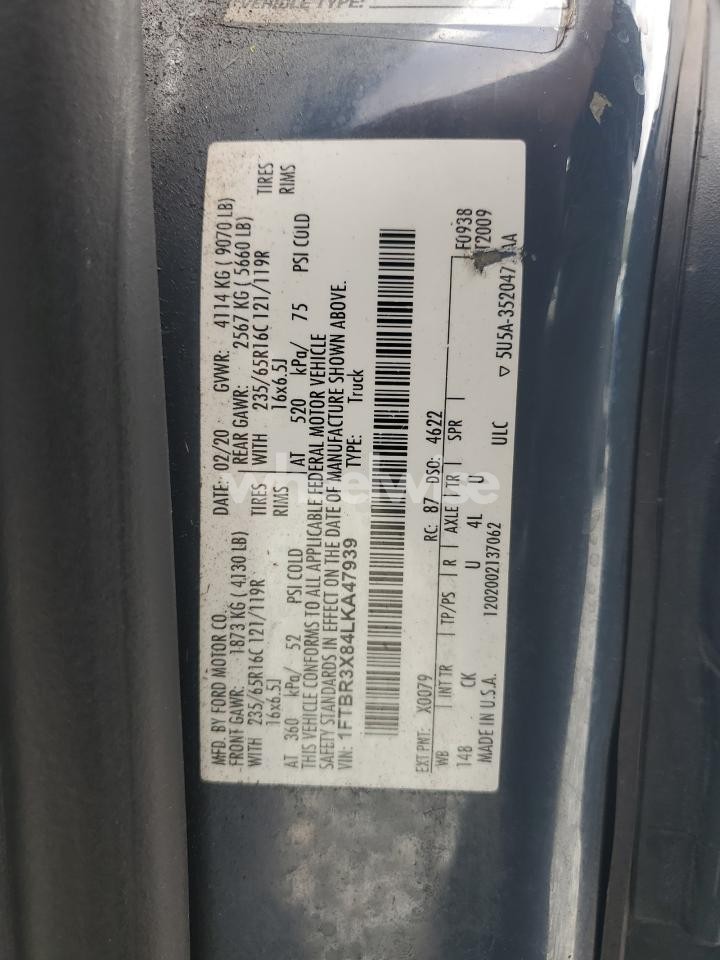 Photo 13 of 2020 FORD TRANSIT T-250 (VIN 1FTBR3X84LKA47939)