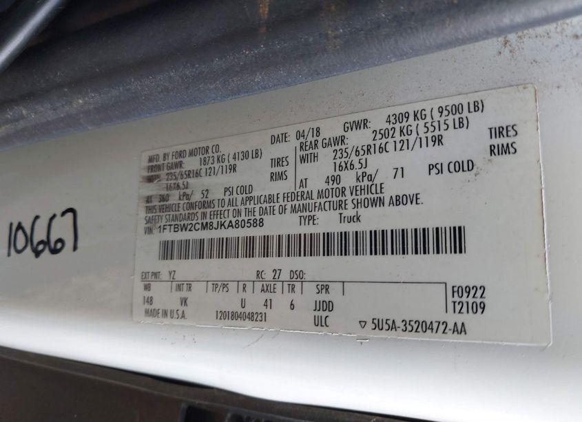 Photo 9 of 2018 Ford Transit-350 (VIN 1FTBW2CM8JKA80588)