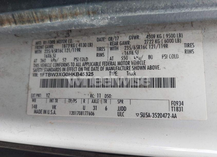 Photo 9 of 2017 Ford Transit T-350 (VIN 1FTBW3XG0HKB45325)