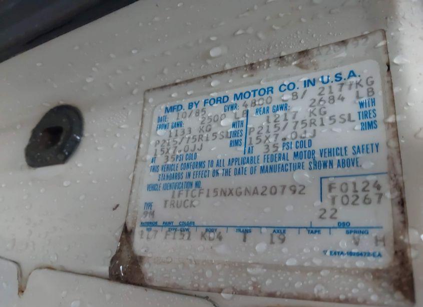 Photo 9 of 1986 Ford F150 N/A (VIN 1FTCF15NXGNA20792)