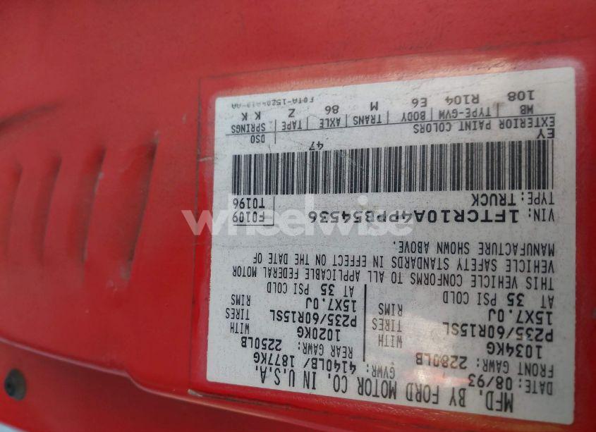 Photo 9 of 1993 Ford Ranger (VIN 1FTCR10A4PPB54536)