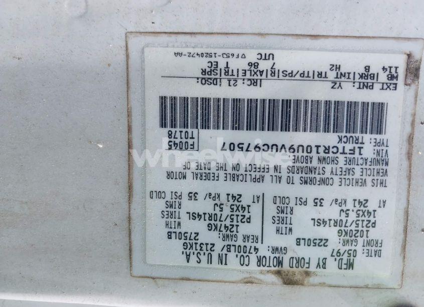 Photo 9 of 1997 Ford Ranger SPLASH/XL/XLT (VIN 1FTCR10U9VUC97507)