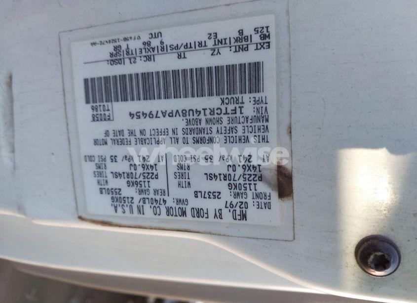 Photo 9 of 1997 Ford Ranger SPLASH/XL/XLT (VIN 1FTCR14U8VPA79454)