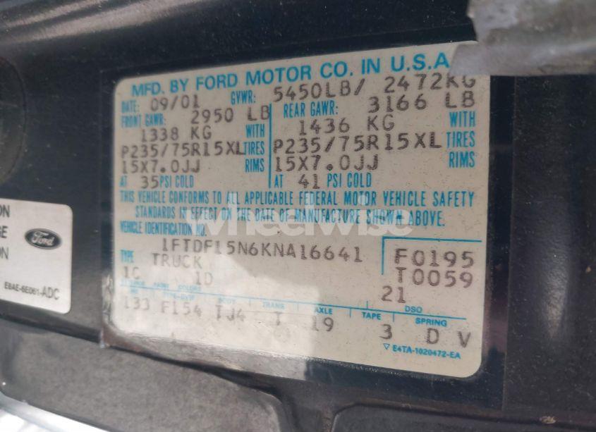 Photo 9 of 1989 Ford F150 (VIN 1FTDF15N6KNA16641)