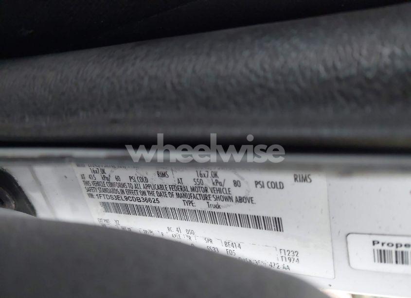 Photo 9 of 2012 Ford E-350 SUPER DUTY COMMERCIAL (VIN 1FTDS3EL9CDB36625)