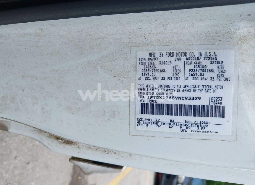 Photo 9 of 1997 Ford F-150 LARIAT/STANDARD/XL/XLT (VIN 1FTDX1768VNC93329)