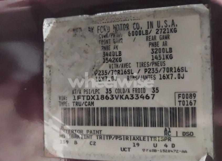 Photo 9 of 1997 Ford F-150 LARIAT/XL/XLT (VIN 1FTDX1863VKA33467)