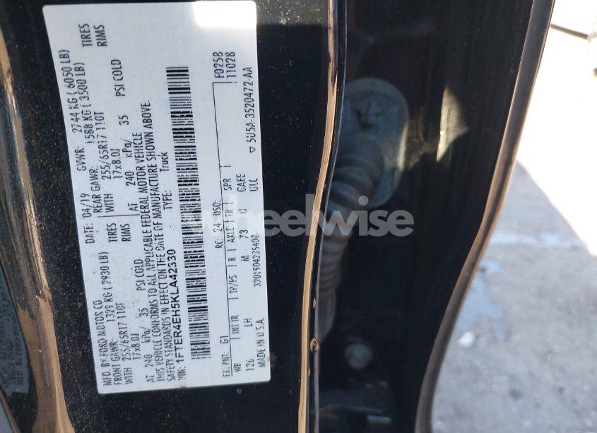 Photo 9 of 2019 Ford Ranger XLT (VIN 1FTER4EH5KLA42330)