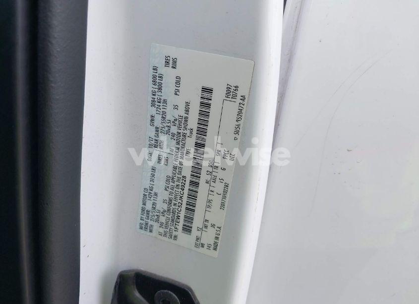 Photo 9 of 2018 Ford F-150 XL (VIN 1FTEW1C52JKC49228)