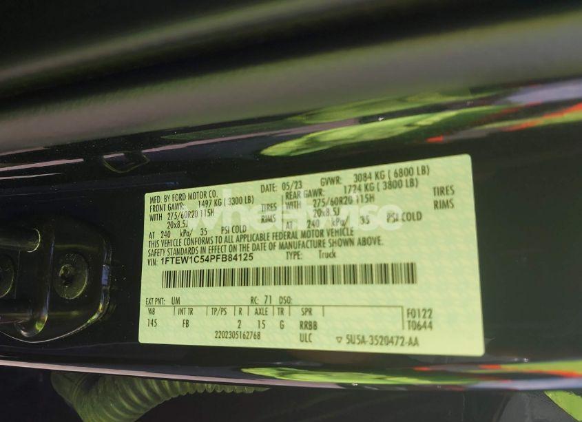 Photo 9 of 2023 Ford F-150 XLT (VIN 1FTEW1C54PFB84125)