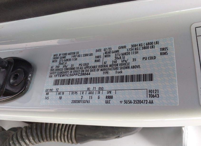 Photo 9 of 2023 Ford F-150 XLT (VIN 1FTEW1C56PFC28044)