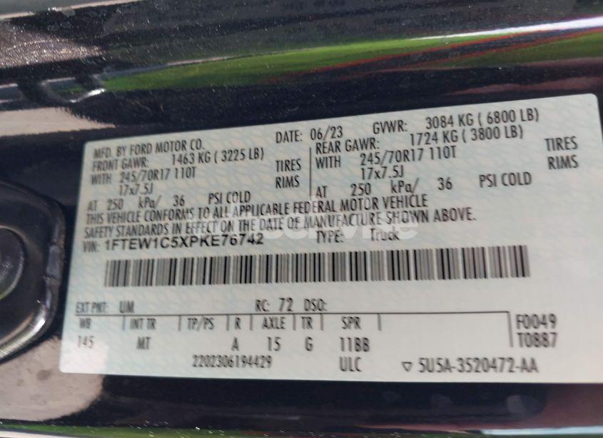 Photo 9 of 2023 Ford F-150 XLT (VIN 1FTEW1C5XPKE76742)