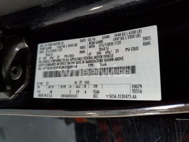 Photo 2 of 2016 FORD F150 SUPERCREW (VIN 1FTEW1CG5HKC81506)