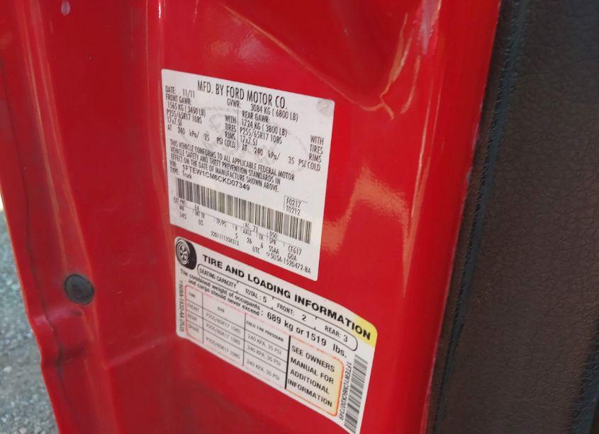 Photo 9 of 2012 Ford F-150 XLT (VIN 1FTEW1CM6CKD07349)