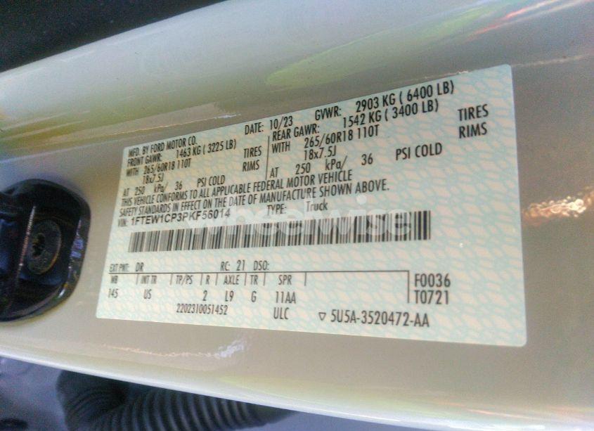 Photo 9 of 2023 Ford F-150 XLT (VIN 1FTEW1CP3PKF56014)