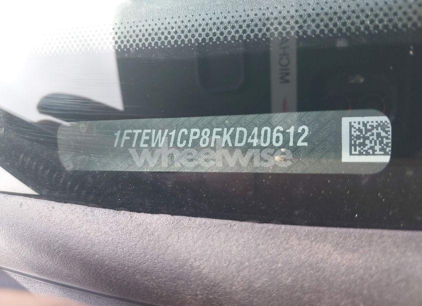 Photo 9 of 2015 Ford F-150 LARIAT (VIN 1FTEW1CP8FKD40612)